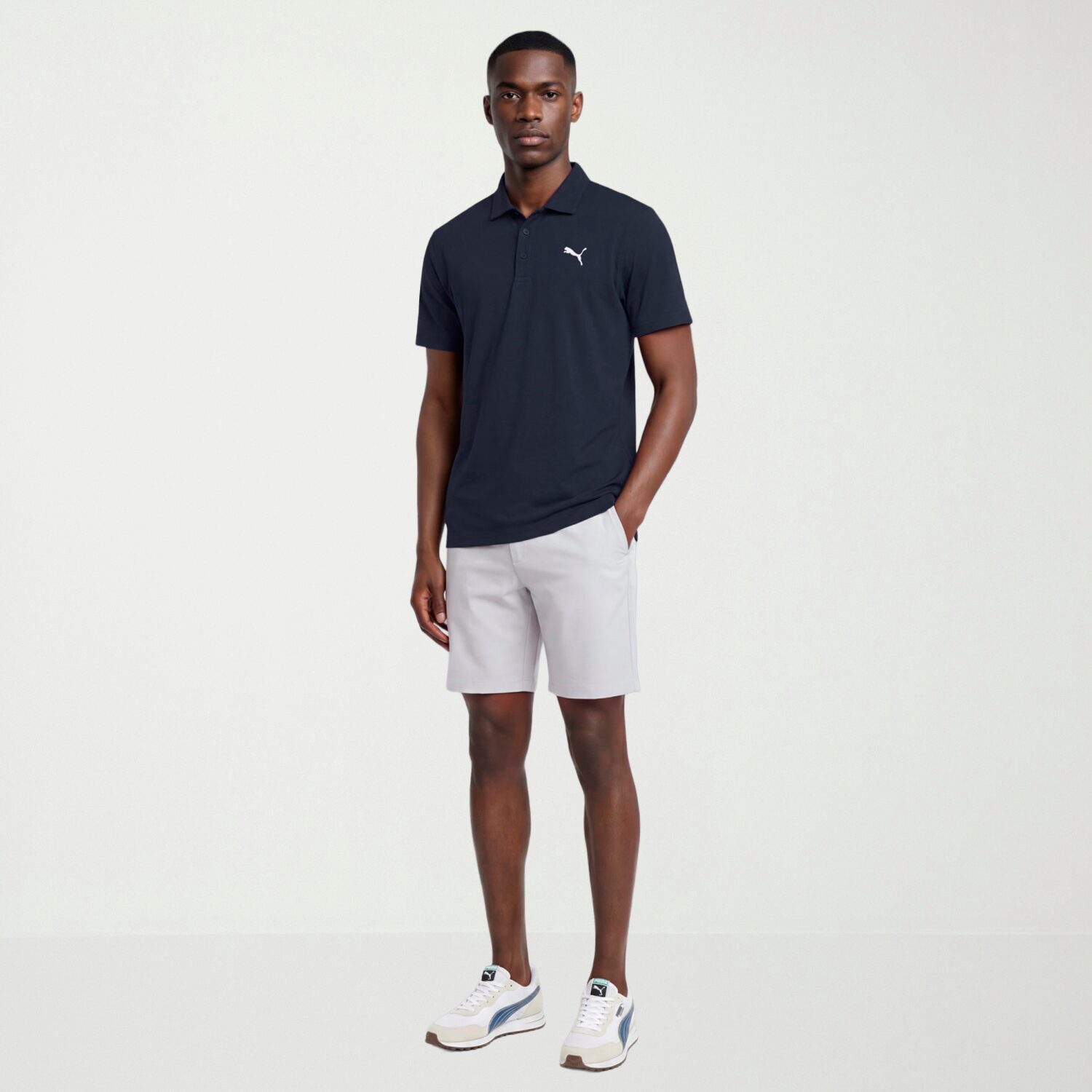 PUMA Mens Long Sleeve Active Quarter-Zip Pullover