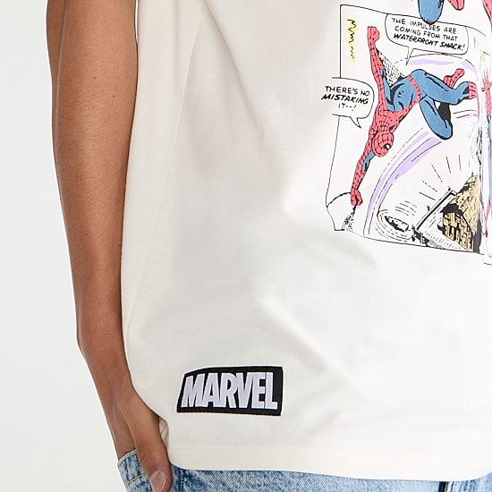 AEROPOSTALE Mens Crew Neck Short Sleeve Regular Fit Spiderman Graphic T-Shirt
