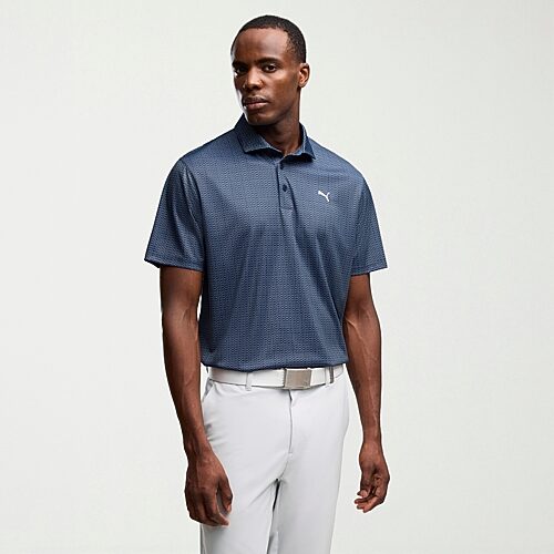 PUMA Mens Short Sleeve Polo Shirt, Small, White