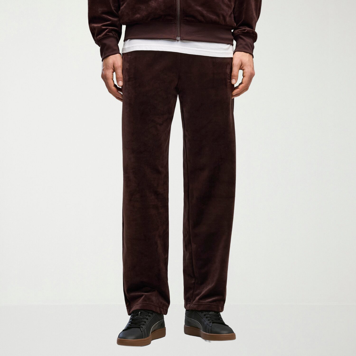 PUMA Mens Straight Mid Rise Regular Fit Track Pant