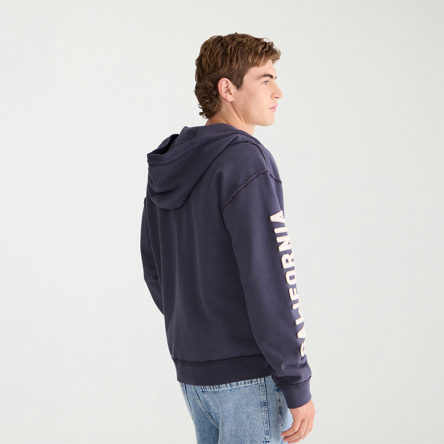AEROPOSTALE Mens Long Sleeve Fleece Zipper Hoodie