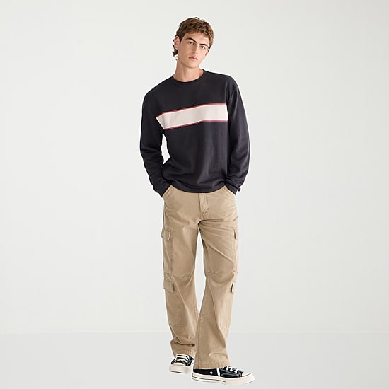 AEROPOSTALE Mens Round Neck Long Sleeve T-Shirt