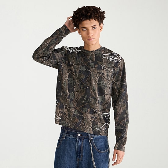 AEROPOSTALE Mens Round Neck Long Sleeve T-Shirt