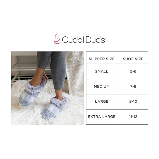 Cuddl Duds Buffalo Faux Womens Memory Foam Clog Slippers