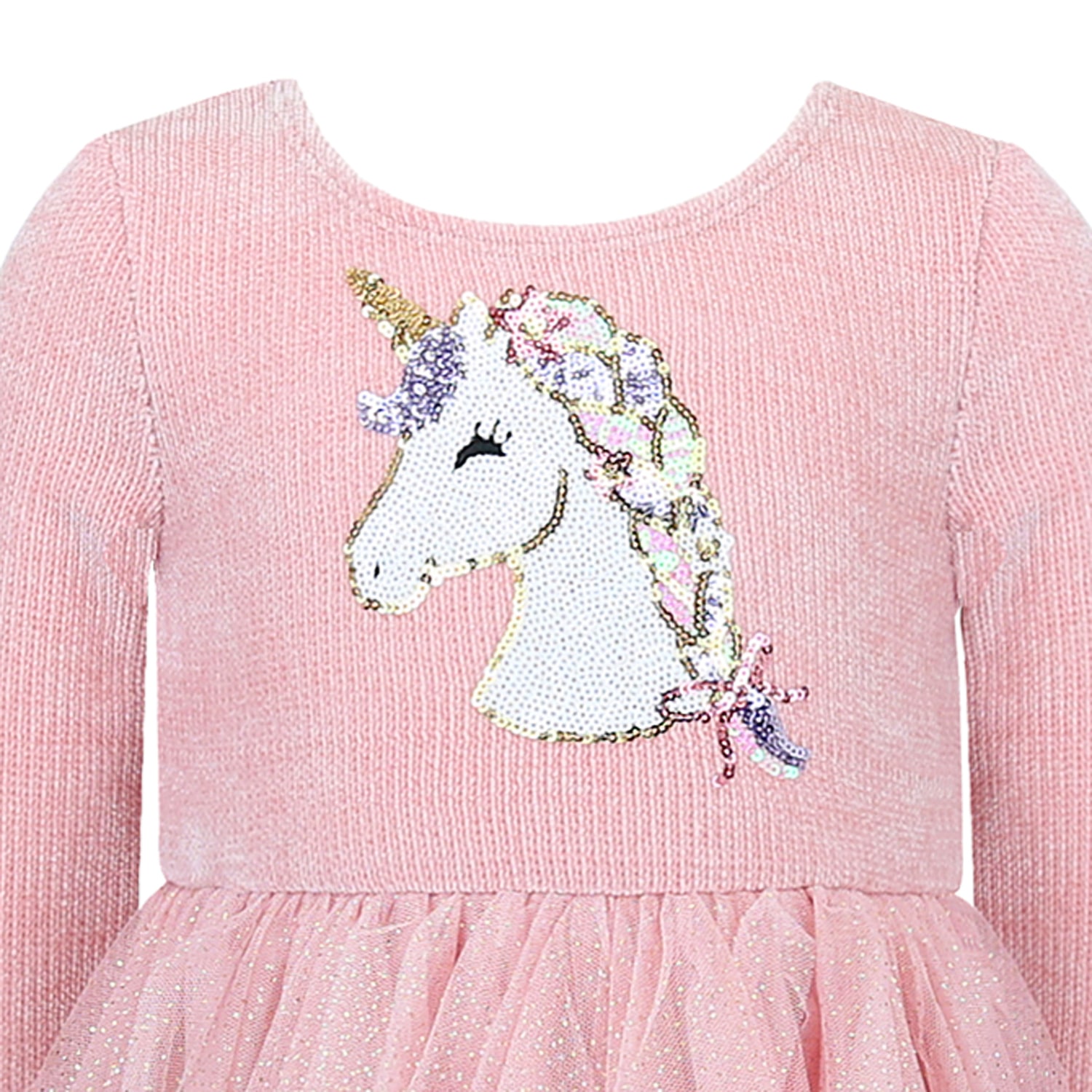 Lilt Girls Fitted Short Sleeve Tutu Dress