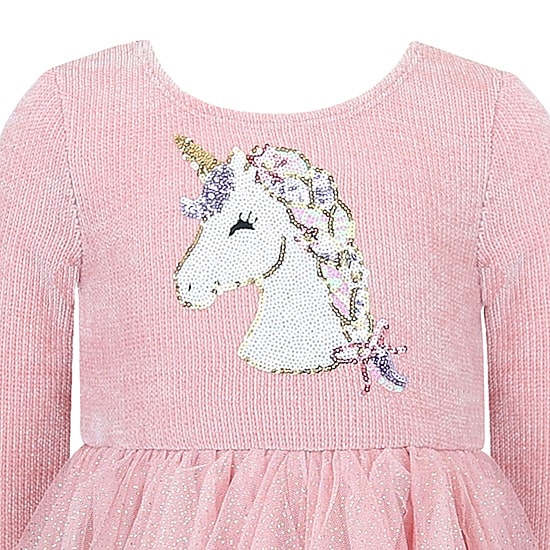 Lilt Girls Fitted Short Sleeve Tutu Dress
