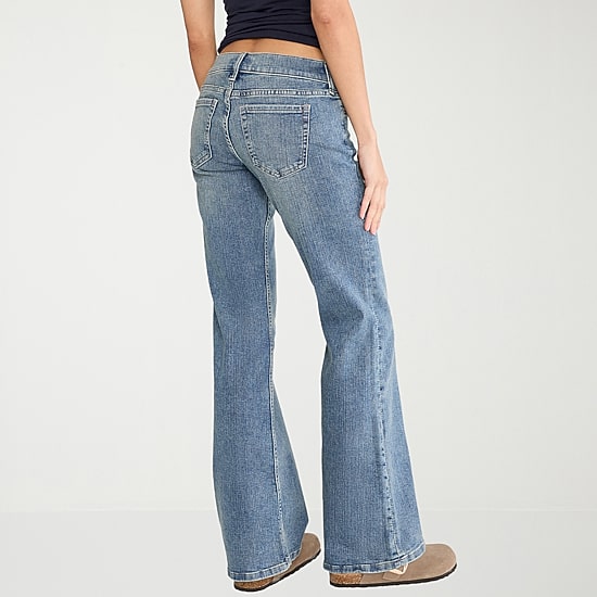 AEROPOSTALE Womens Juniors Low Rise Flare Leg Jean