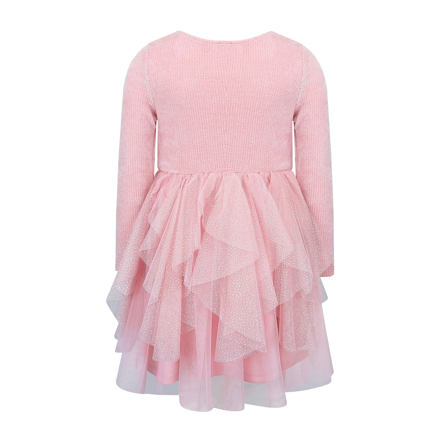 Lilt Girls Fitted Short Sleeve Tutu Dress