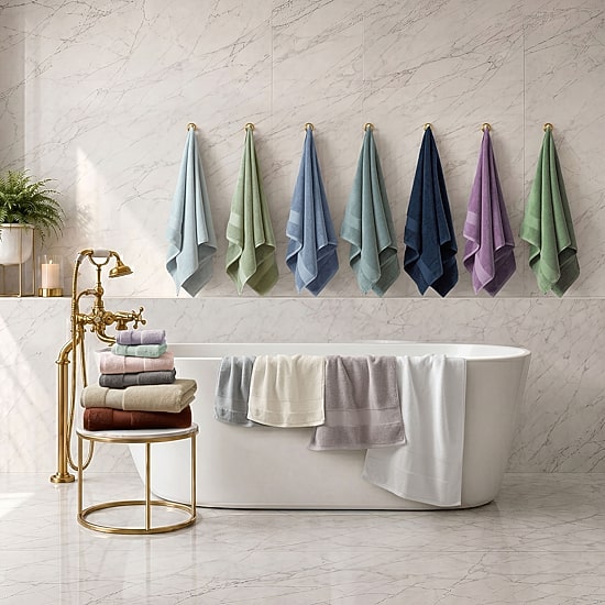 Madison Park Signature Turkish Oversized Cotton Solid 6-pc. Solid
