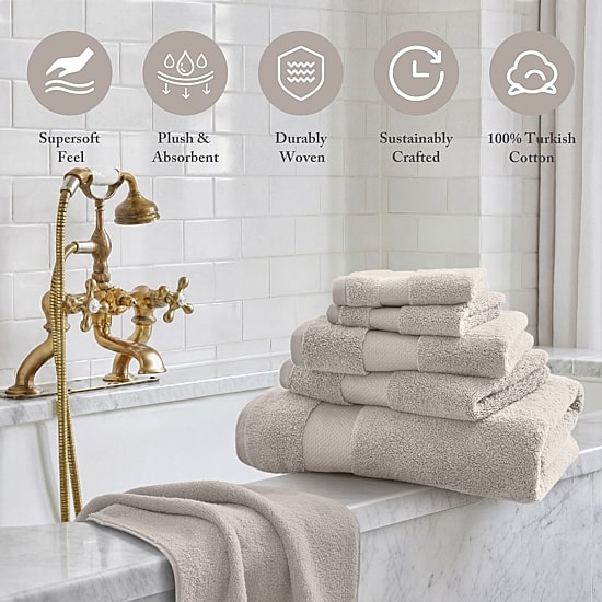 Madison Park Signature Turkish Oversized Cotton Solid 6-pc. Solid