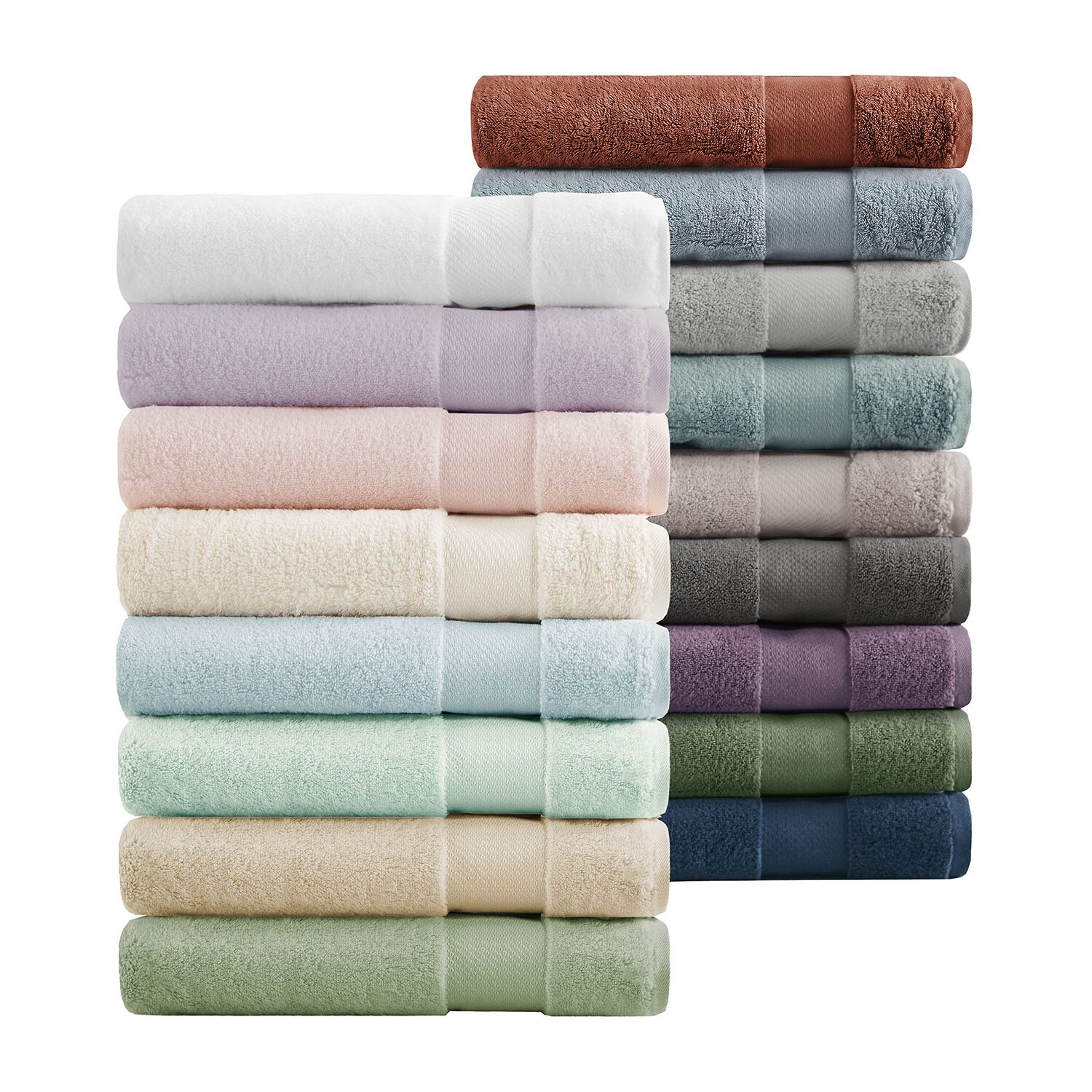 Madison Park Signature Turkish Oversized Cotton Solid 6-pc. Bath Towel Set