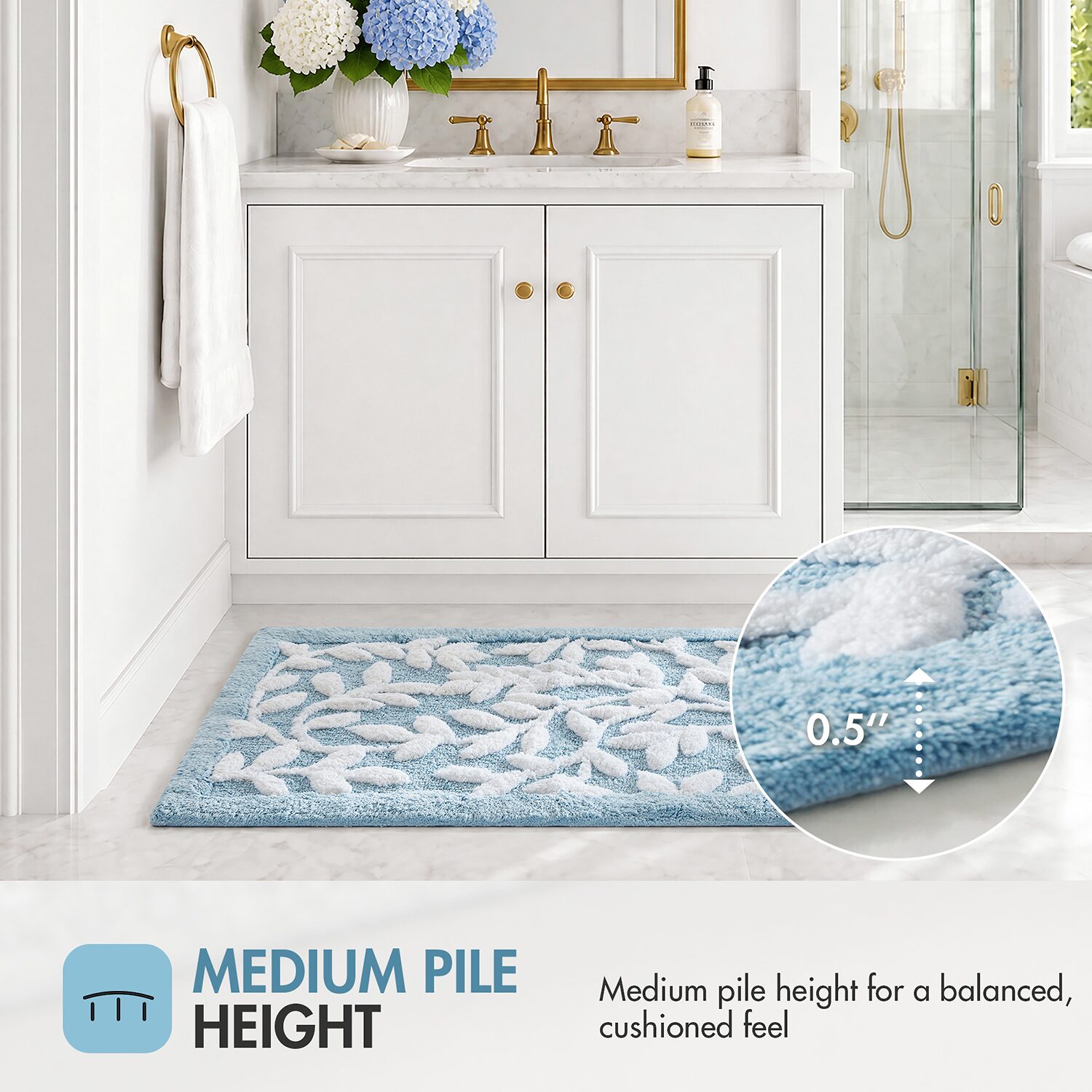 Madison Park Belle Cotton Tufted Bath Rug