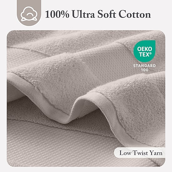 Madison Park Signature Turkish Oversized Cotton Solid 6-pc. Solid Bath Towel Set