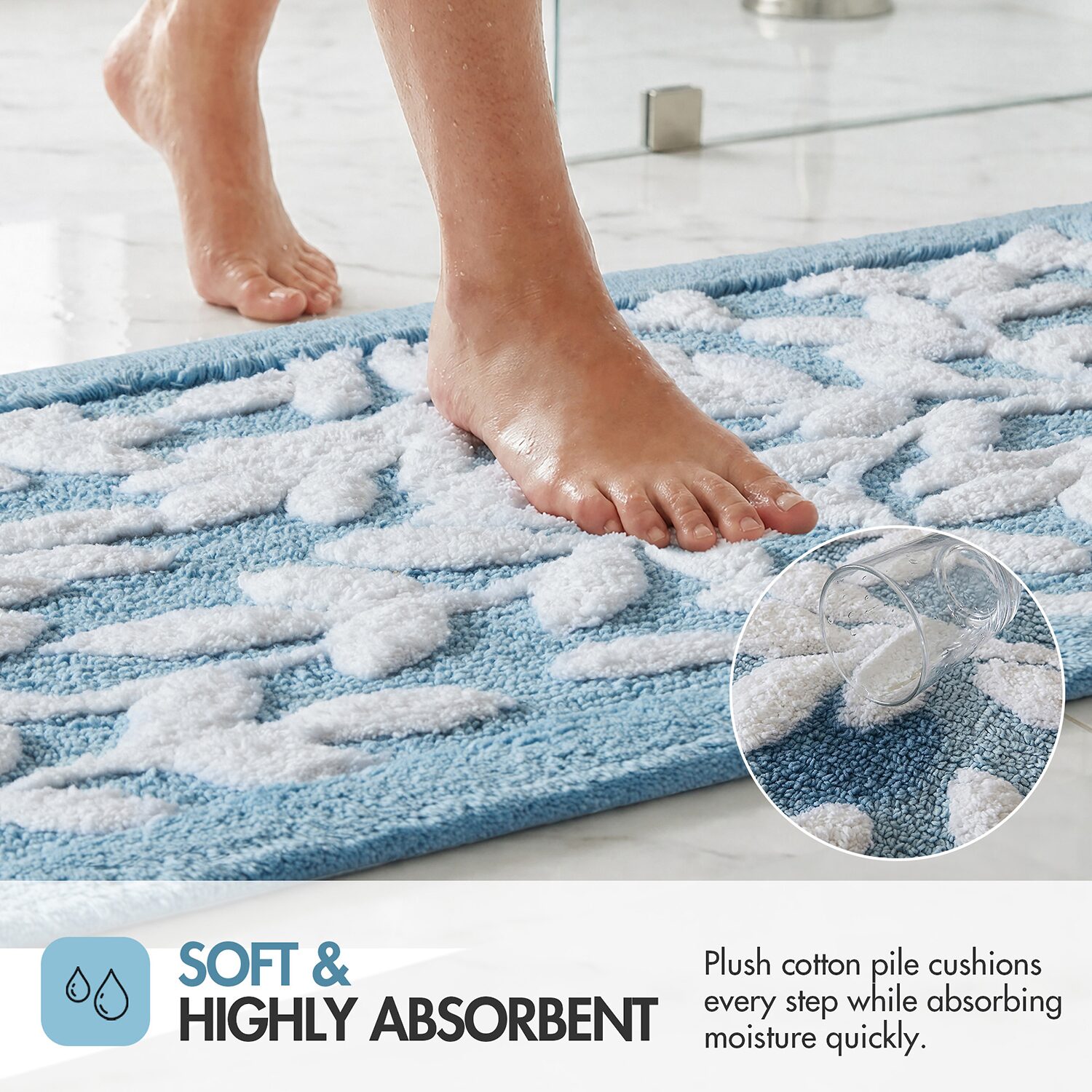 Madison Park Belle Cotton Tufted Bath Rug