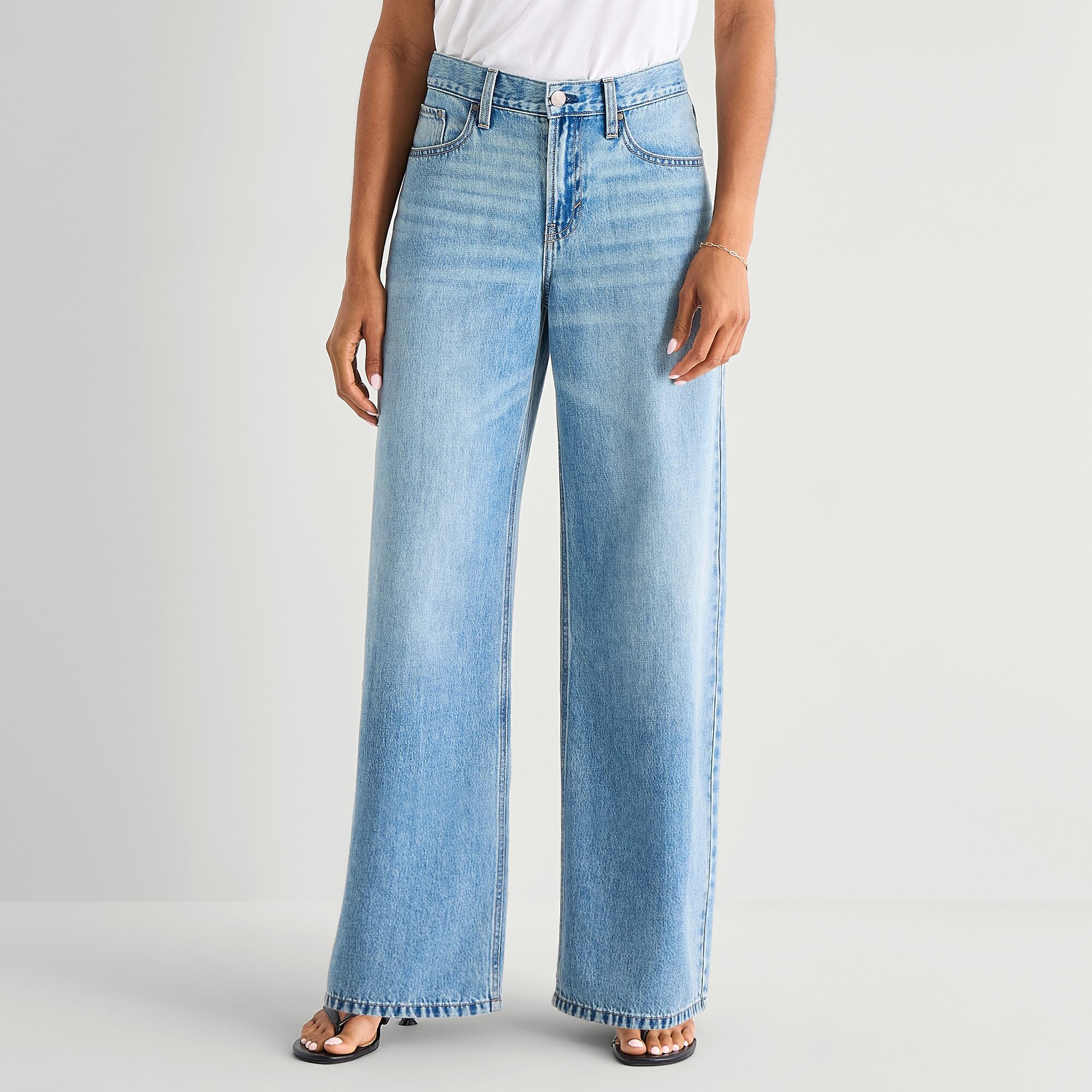 a.n.a Womens Tall Low Rise Loose Jean