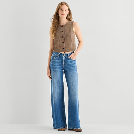 A.N.A Womens Low Rise Loose Jean