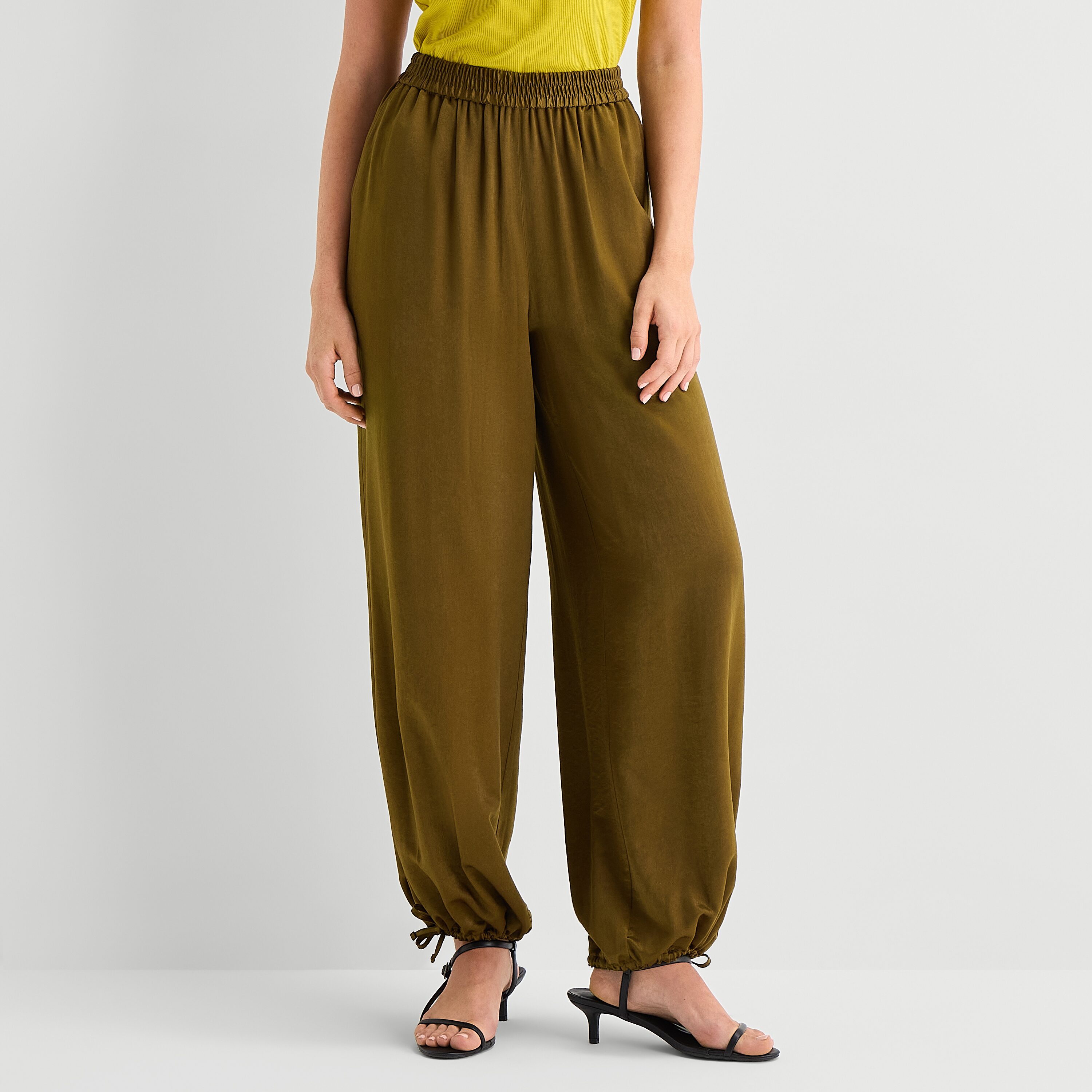 Worthington Tall Womens Pull On Balloon Pant