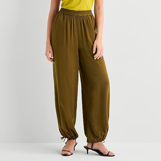 Worthington Tall Womens Pull On Balloon Pant