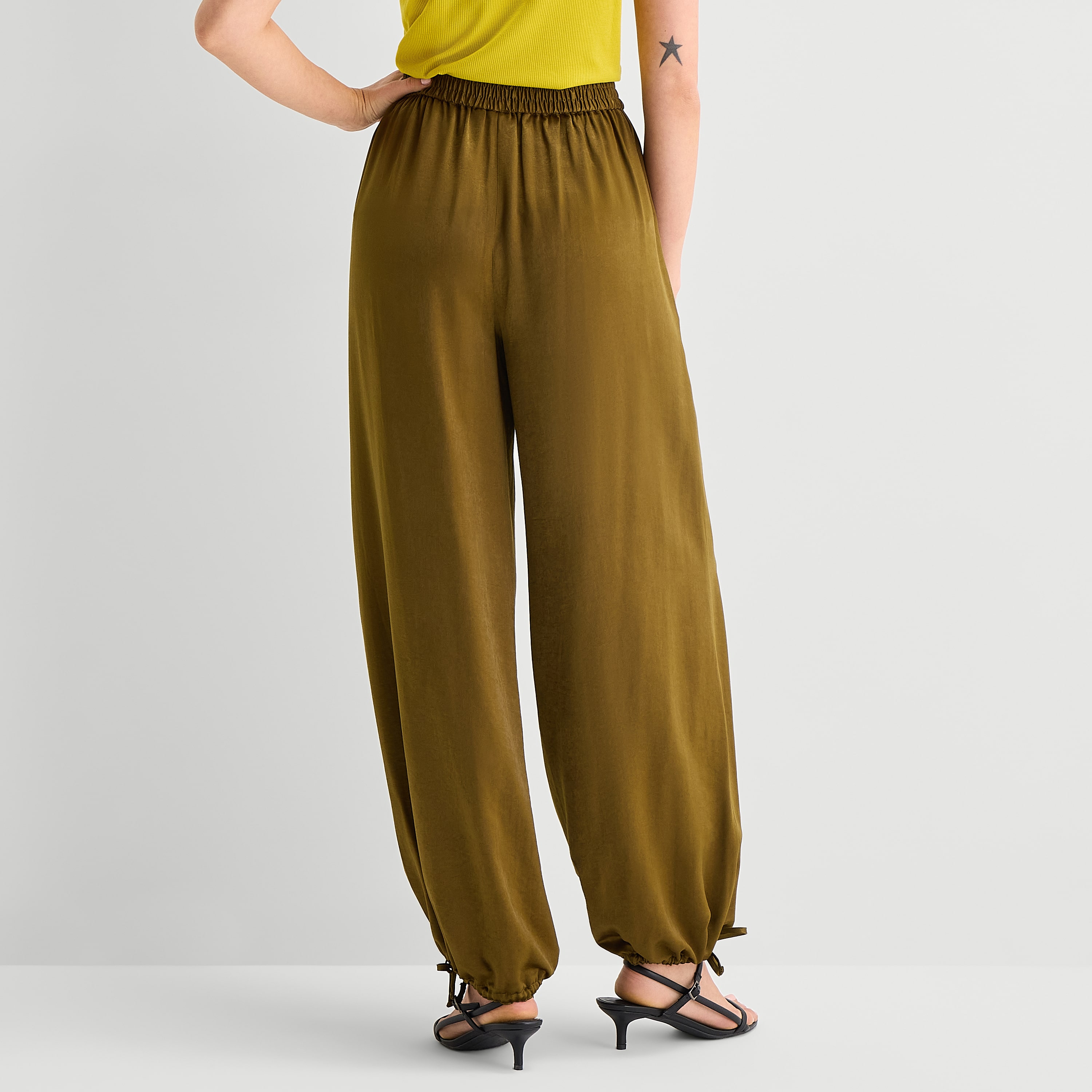 Worthington Tall Womens Pull On Balloon Pant