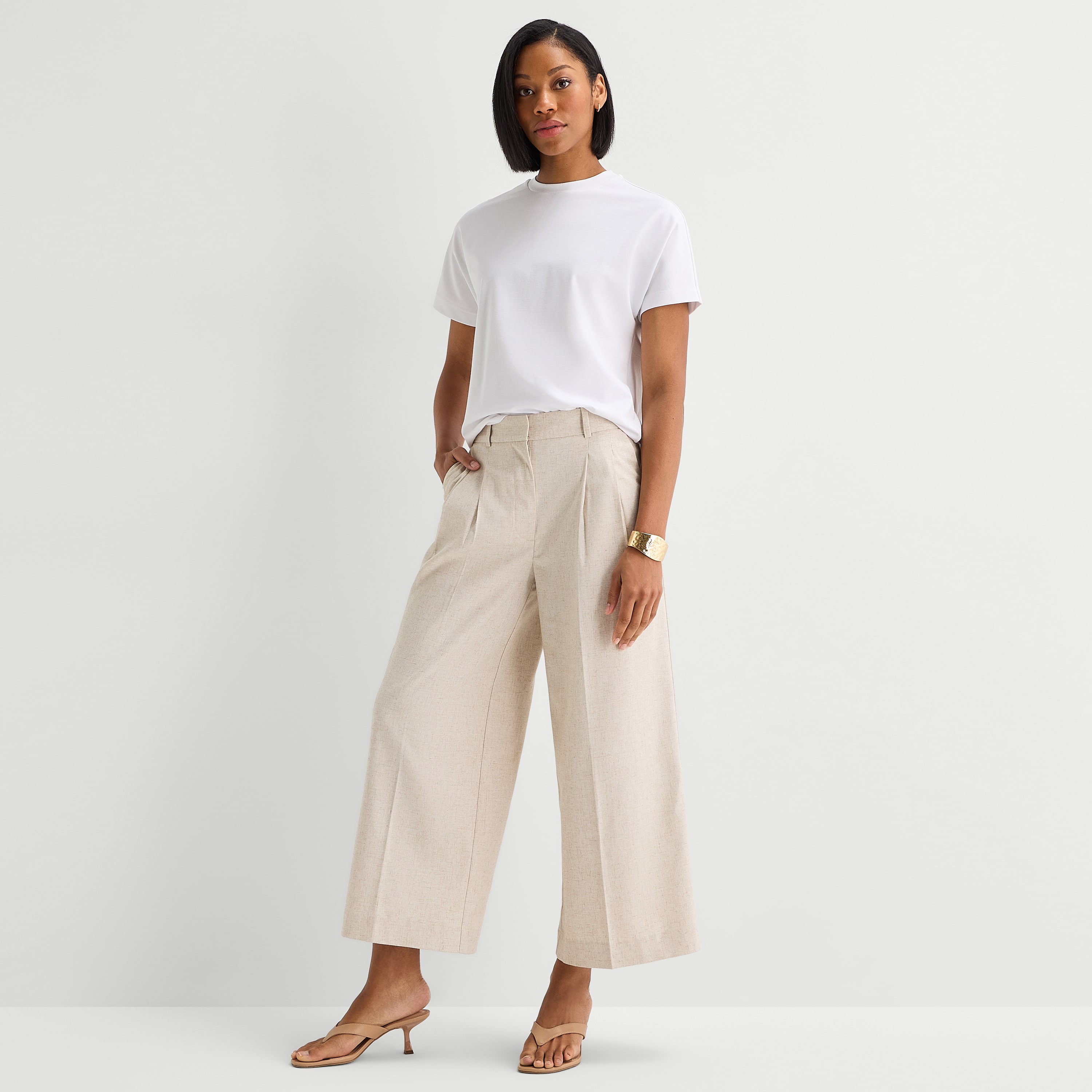 Worthington Tall Womens Cropped Everyday Pant