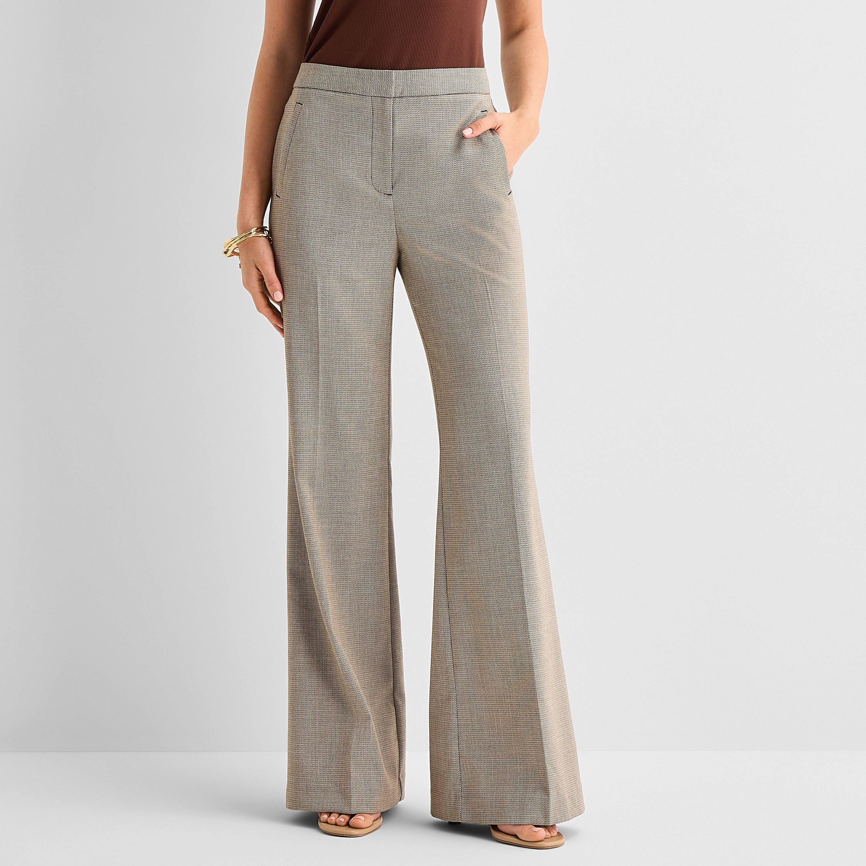 Worthington Tall Womens Fit and Flare Pant