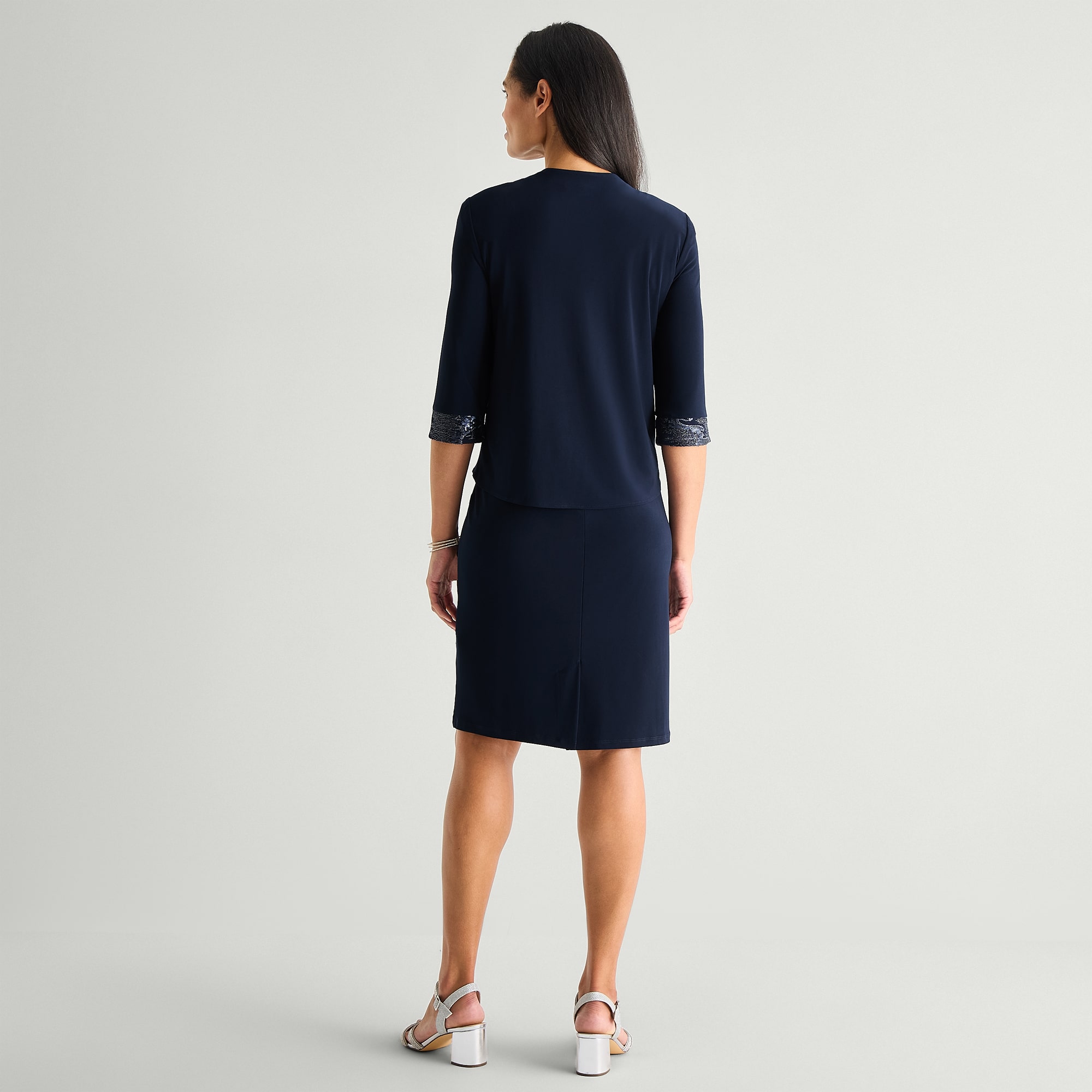 Maya Brooke Womens Jacket Dress