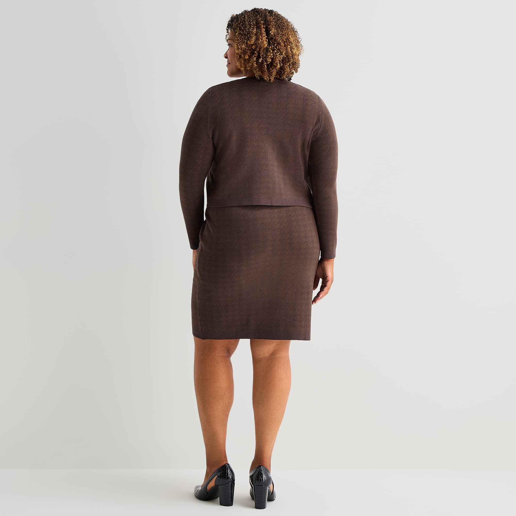 Melonie T Womens Plus Sleeveless Sweater Dress