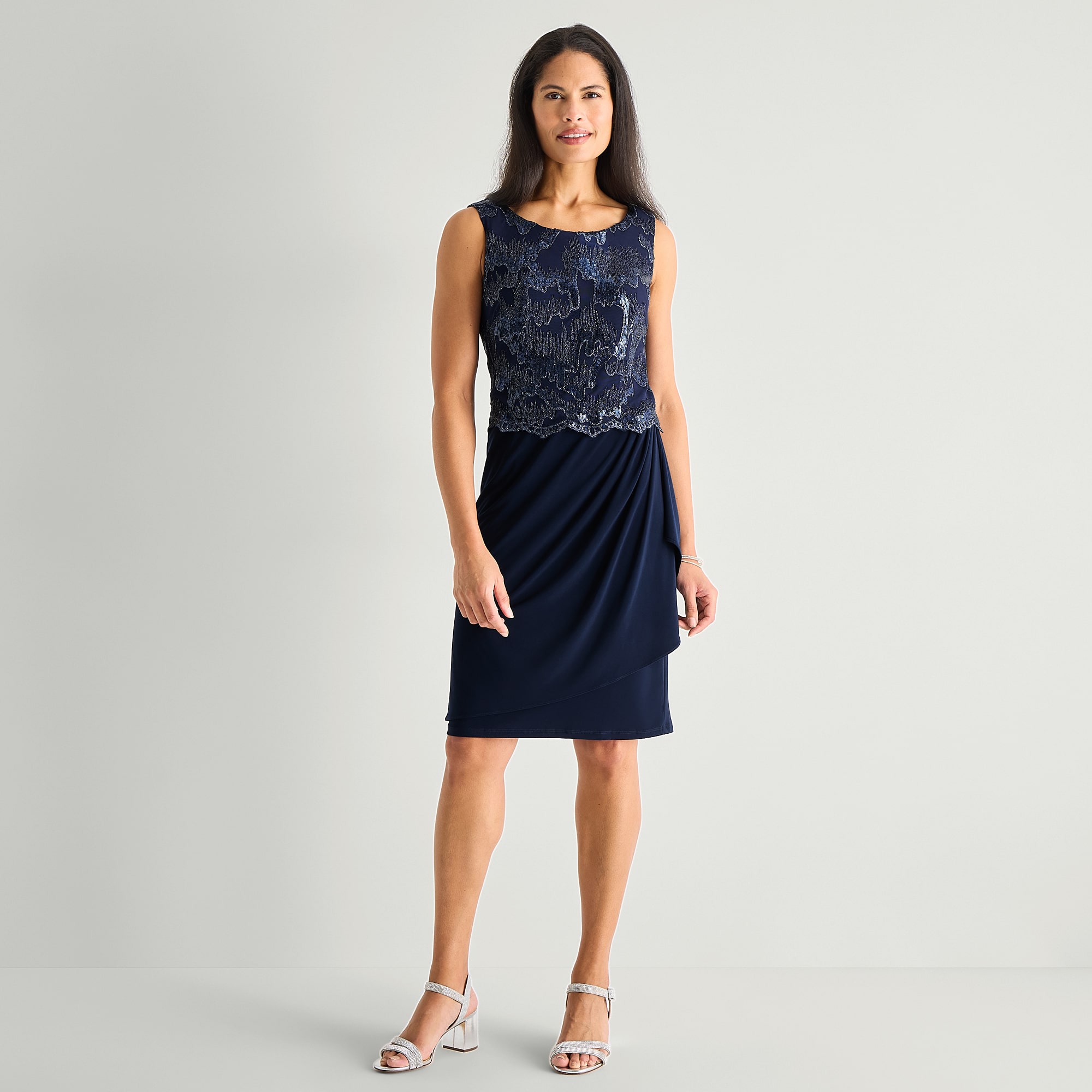 Maya Brooke Womens Jacket Dress