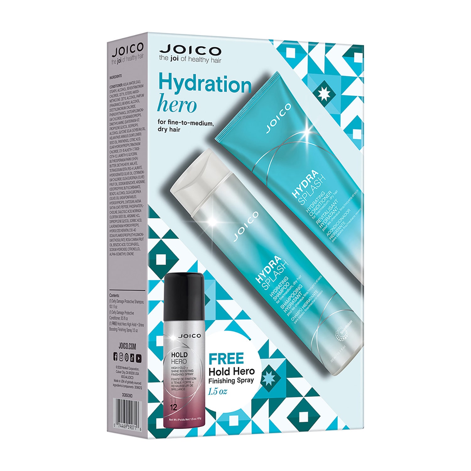 Joico Hydrasplash Duo With Free Hold Hero Hairspray, 1.5 Oz 3-pc. Value Set