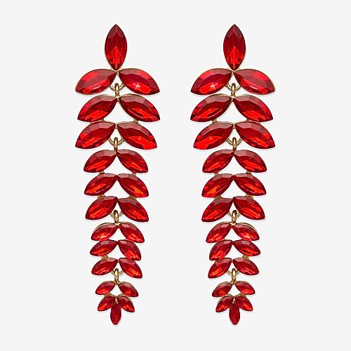 Bijoux Bar Womens Glass Drop Earrings In Multiple Colors