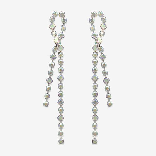 Bijoux Bar Womens Glass Drop Earrings In Yellow