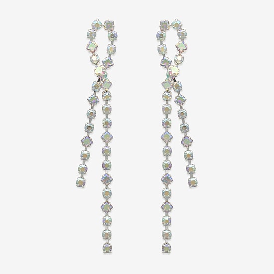 Bijoux Bar Womens Glass Drop Earrings