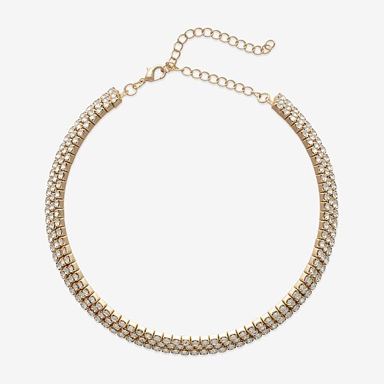 Bijoux Bar Womens 12 Inch Collar Necklace