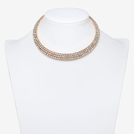 Bijoux Bar Womens 12 Inch Collar Necklace