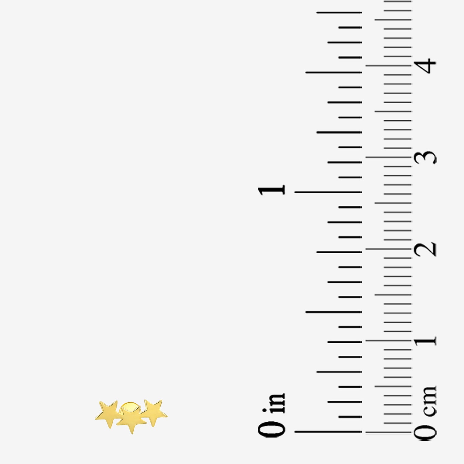 Gold Addiction Womens 10K Gold 8.7mm Star Single Earring