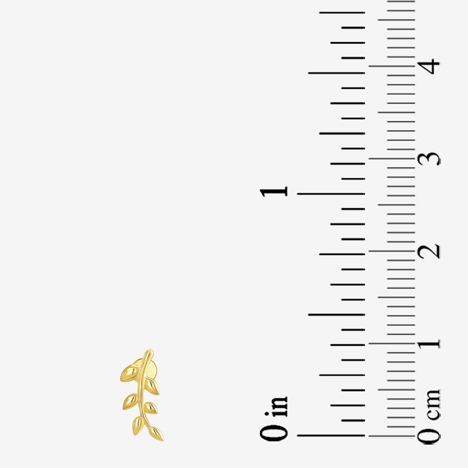 Gold Addiction Womens 10K Gold 9.7mm Single Earring