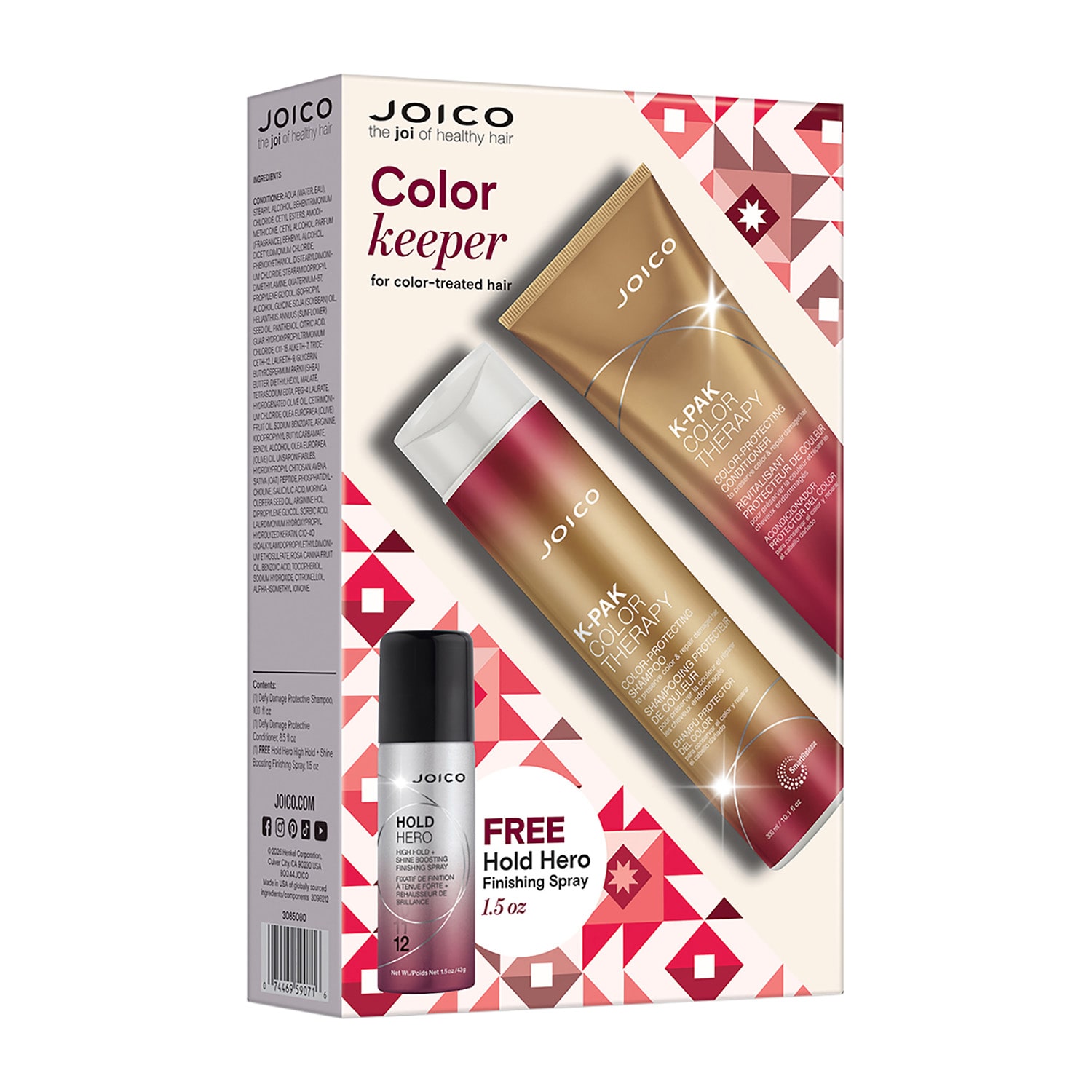 Joico K-Pak Color Therapy Duo With Free Hold Hero Hairspray, 1.5 Oz 3-pc. Value Set