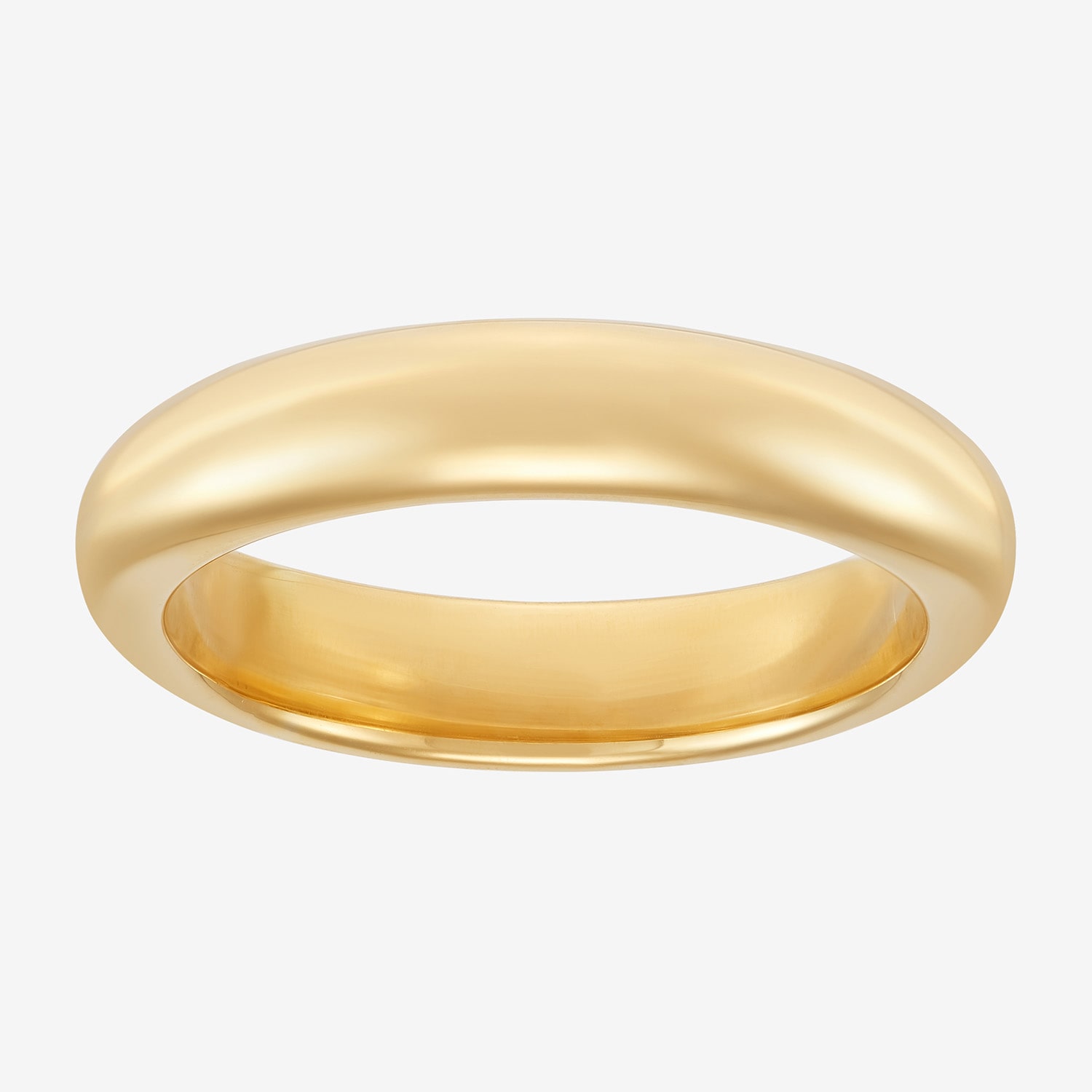 Unisex Adult 5MM 14K Gold Over Silver Wedding Band