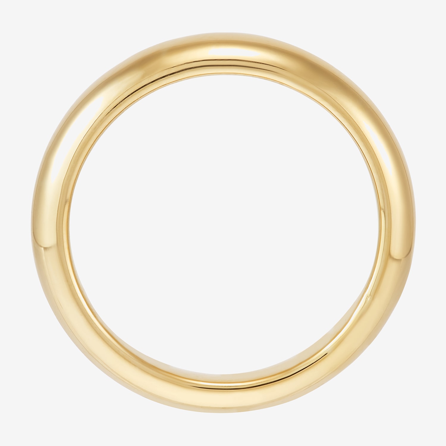 Unisex Adult 5MM 14K Gold Over Silver Wedding Band