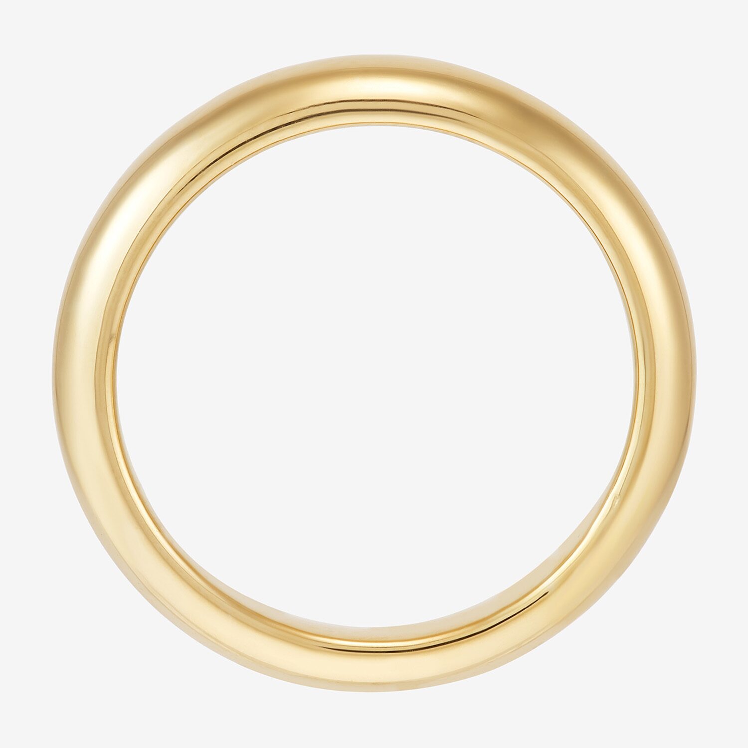 Unisex Adult 5MM 14K Gold Over Silver Wedding Band