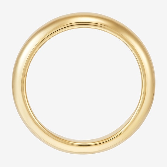 Unisex Adult 5MM 14K Gold Over Silver Wedding Band