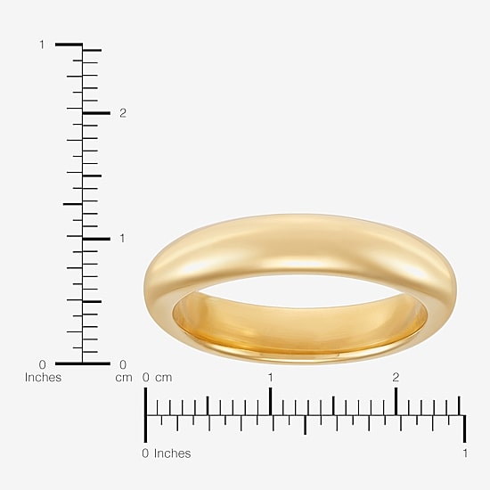 Unisex Adult 5MM 14K Gold Over Silver Wedding Band
