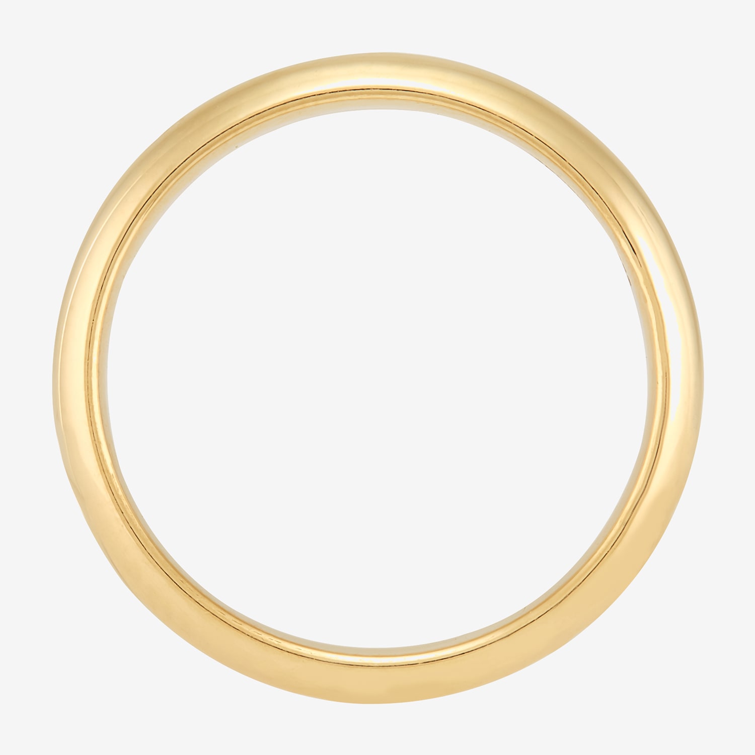 Unisex Adult 4MM 14K Gold Over Silver Wedding Band