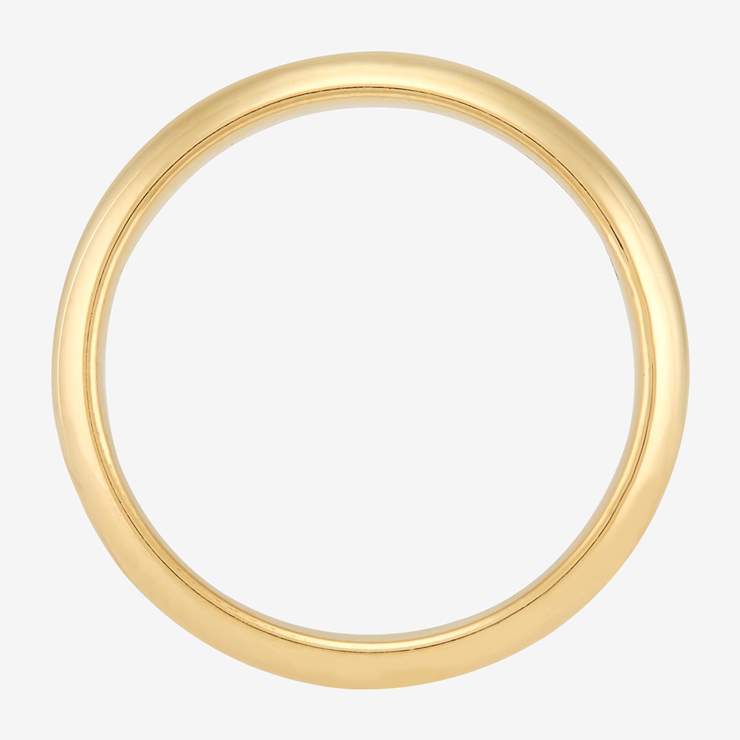 Unisex Adult 4MM 14K Gold Over Silver Wedding Band