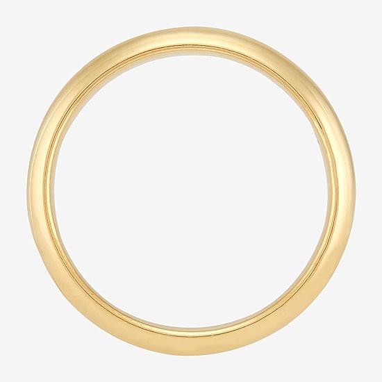 Unisex Adult 4MM 14K Gold Over Silver Wedding Band