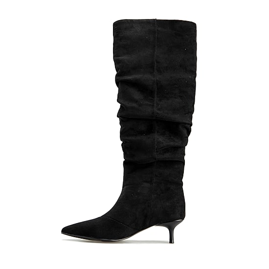 RM Rebecca Minkoff Womens Penelope Kitten Heel Slouch Boots