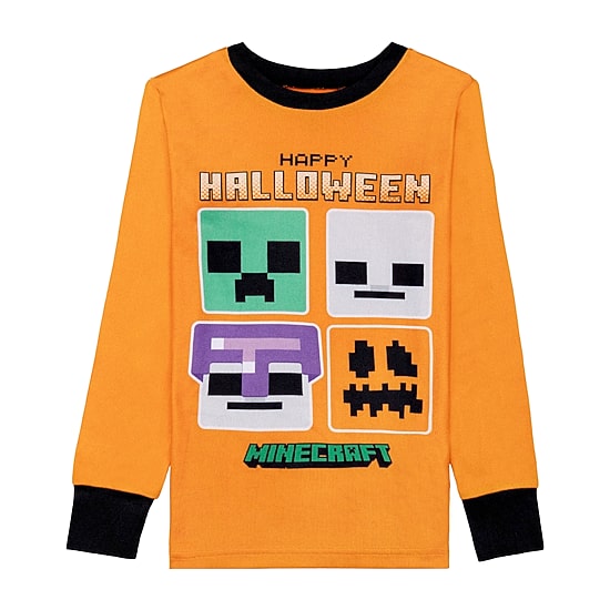 Little & Big Kid Boys Minecraft Crew Neck Long Sleeve 2-pc. Pajama Set