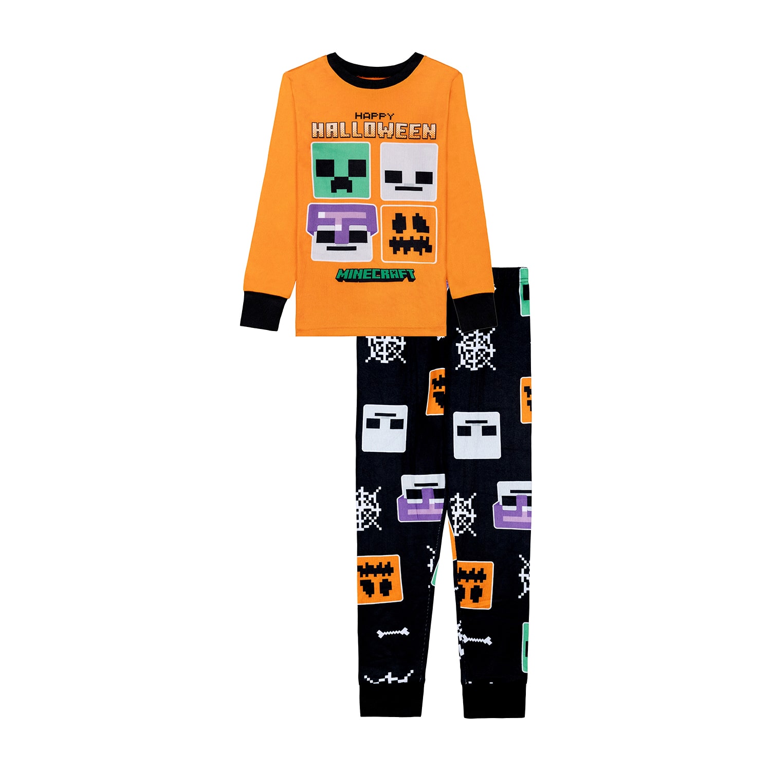 Little & Big Kid Boys Minecraft Crew Neck Long Sleeve 2-pc. Pajama Set