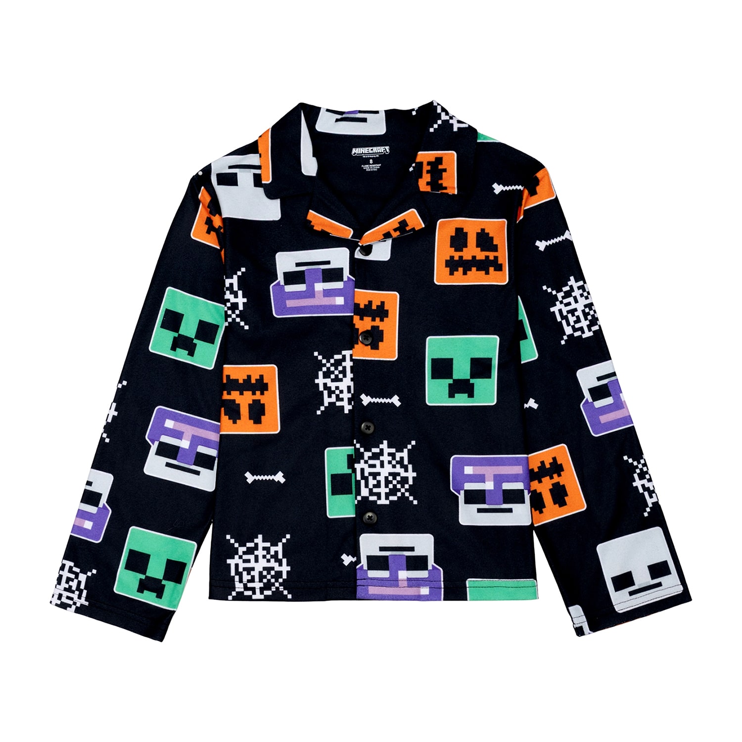 Little & Big Kid Boys Minecraft Long Sleeve 2-pc. Pajama Set