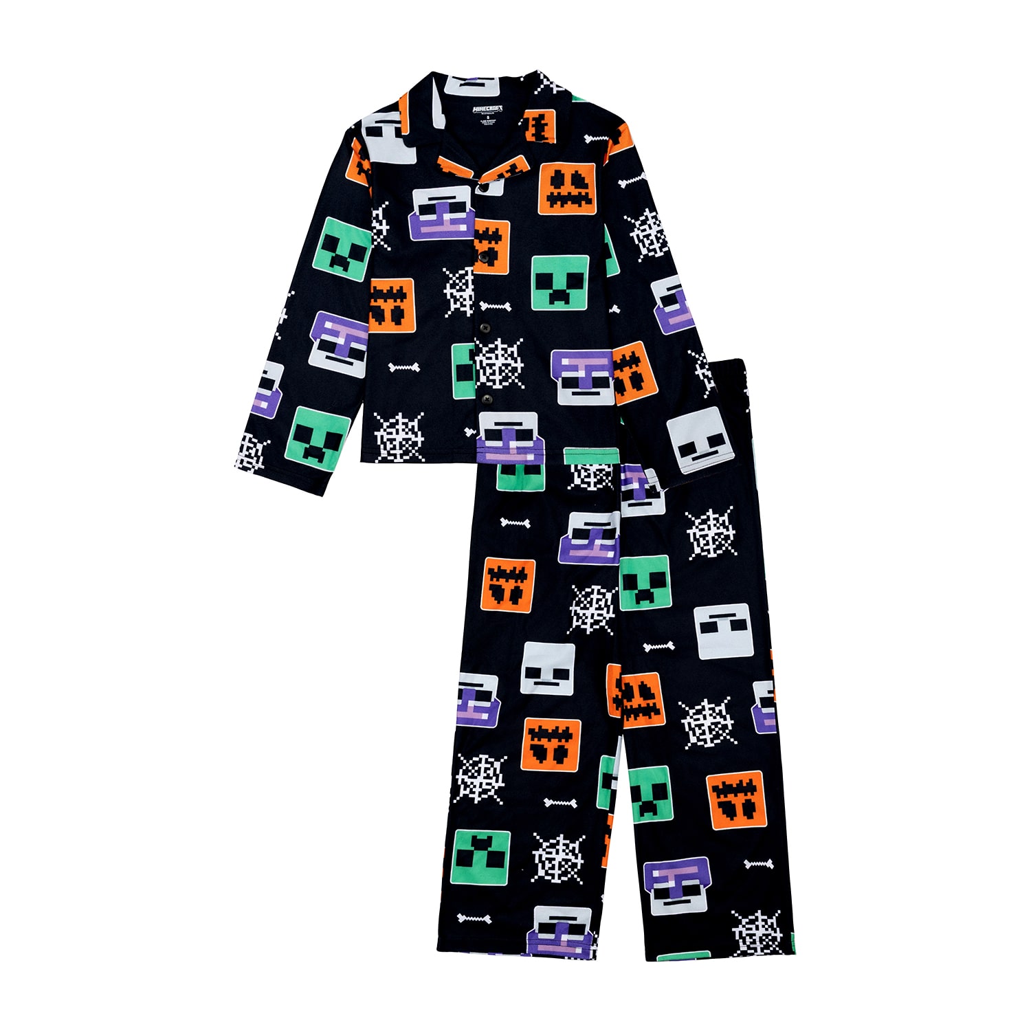 Little & Big Kid Boys Minecraft Long Sleeve 2-pc. Pajama Set
